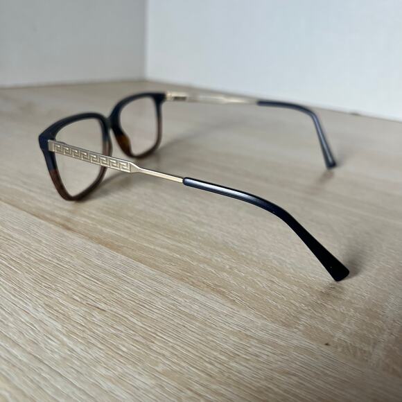 Versace Mod.3209 5135 Eyeglasses Black Brown Silver Frames 55-17-145 Italy - Picture 7 of 9